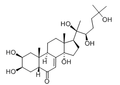 Structural formula for cyanotis arachnoidea herb